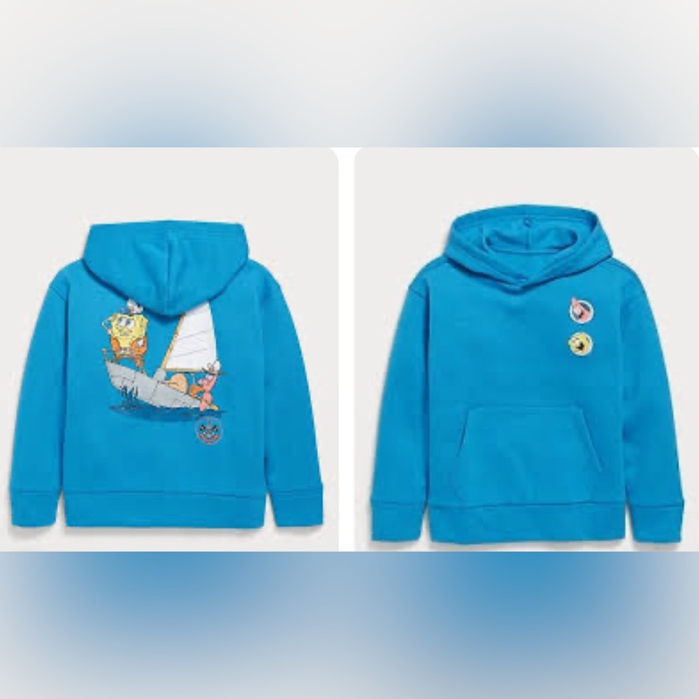 NWT Nickelodeon S.S. Sponge Bob Hoodie Size XL 14-16